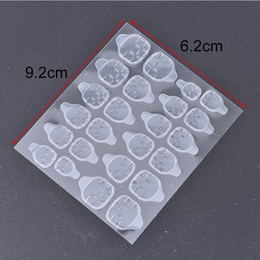 Bộ 24 Miếng Keo Dán Móng Tay Bằng Silicone