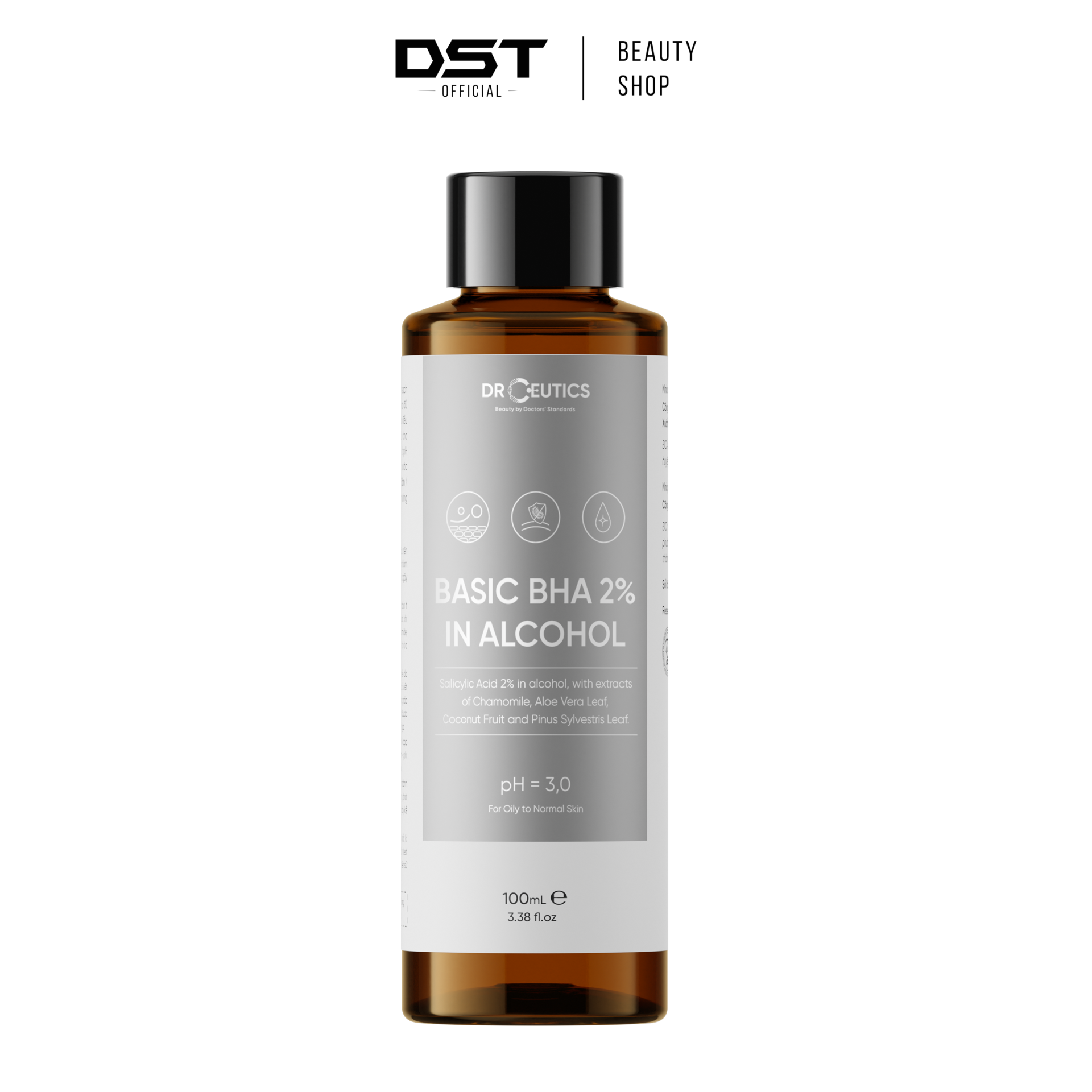Nước Cân Bằng Độ pH Cấp Ẩm Làm Dịu Da Basic/Standard Toner Dr Ceutics 200ml