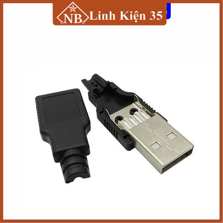 Đầu Jack cắm cổng USB A đực 4P