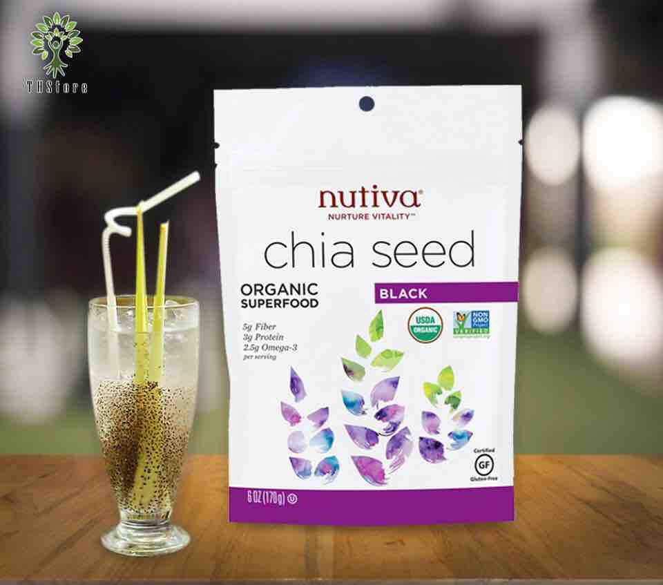 [HCM]Hạt chia đen Hữu cơ Nutiva Mỹ gói 907g