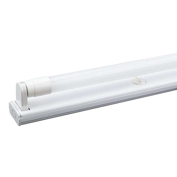 Combo 4 bóng đèn led tuýp T8 thủy tinh1,2m 20w + 4 máng đèn