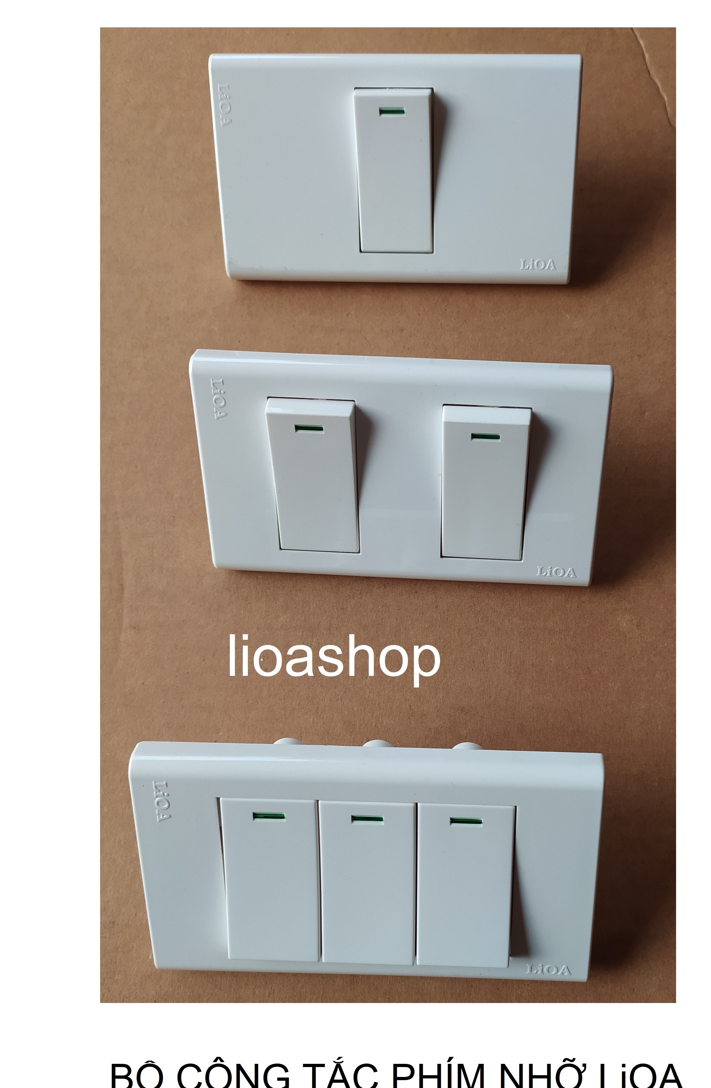 CÔNG TẮC ĐƠN 1 CHIỀU VÀ 2 CHIỀU LiOA PHÍM NHỠ.