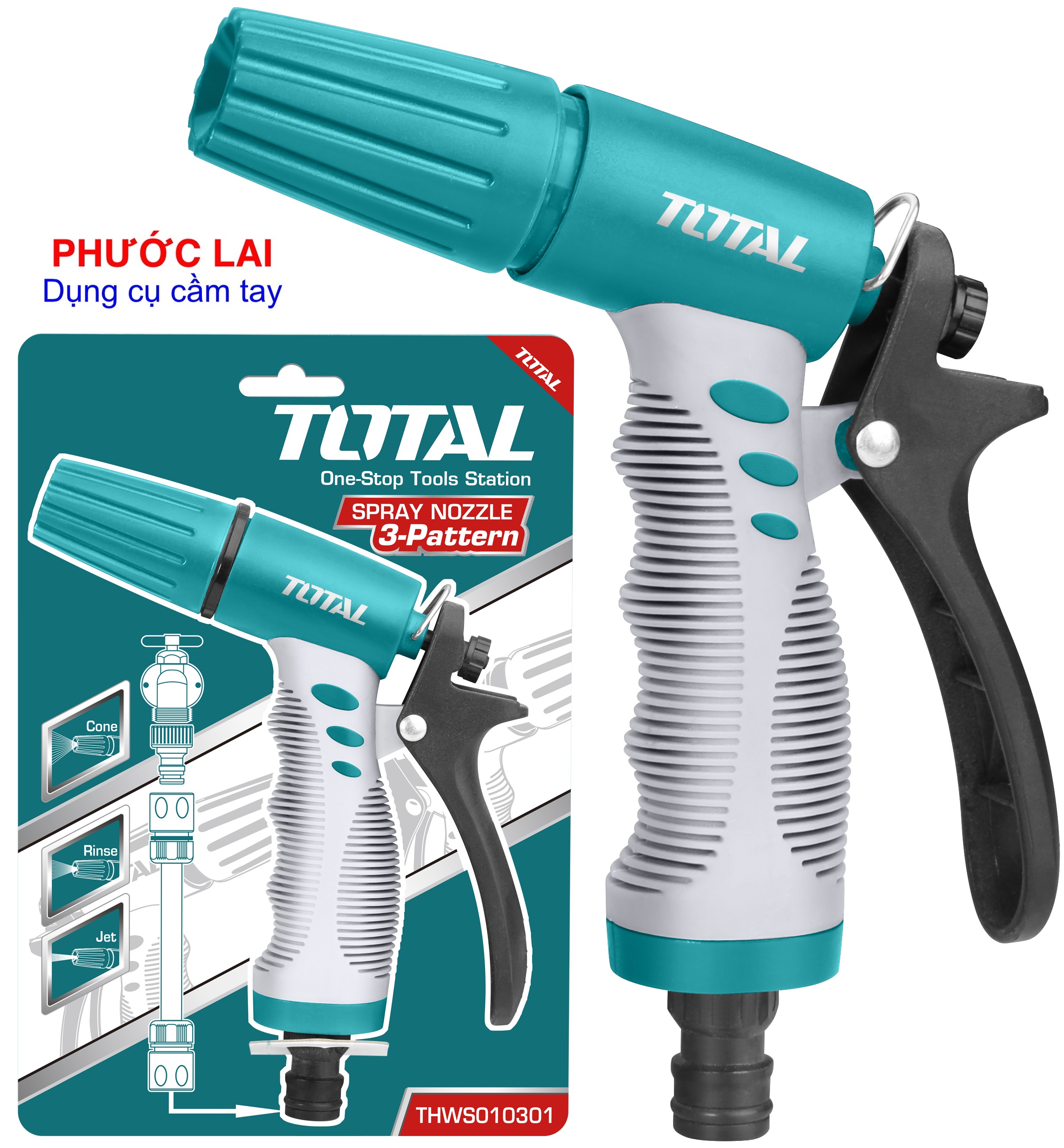 Đầu phun nước  xịt rửa Total THWS010301