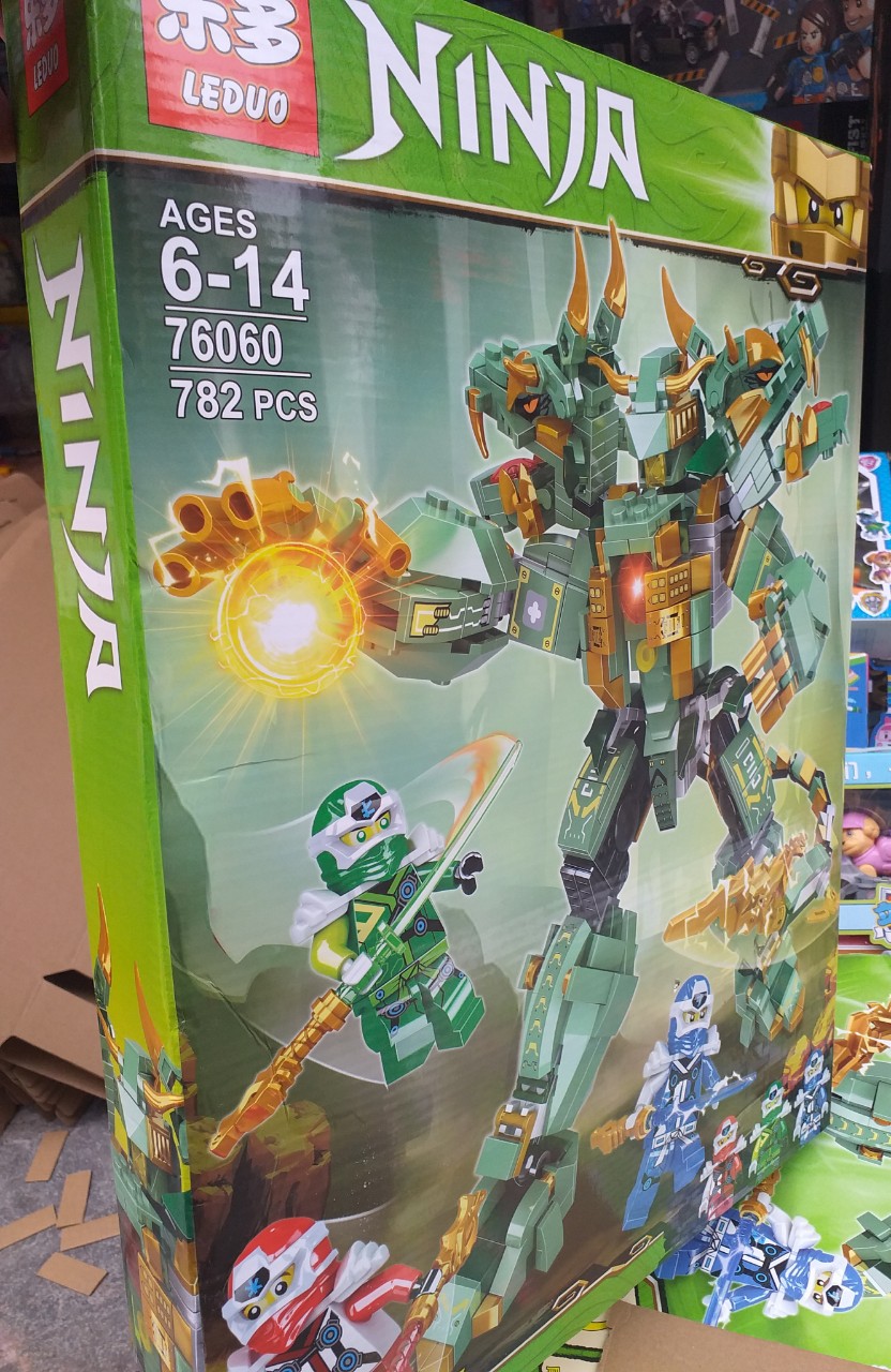 Lắp ráp Ninja 76060 ( Xếp Hình Robot Mech Xanh Moc 782 Mảnh )