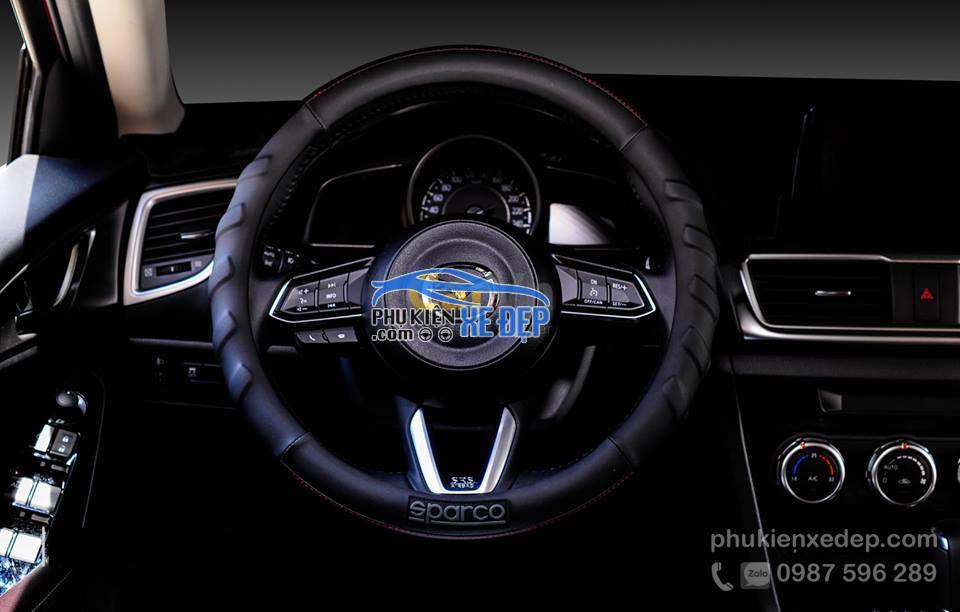 Bọc vô lăng Sparco 1117BK