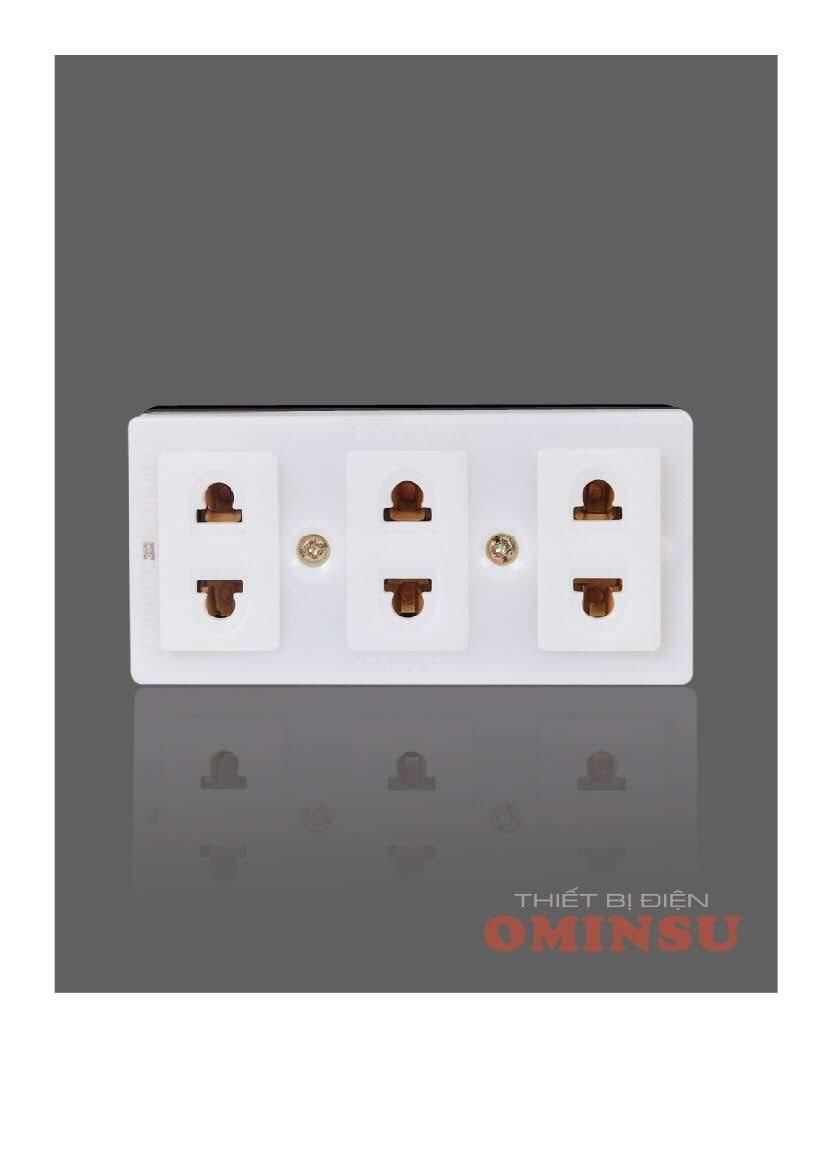 [HCM]Ổ cắm 3 cửa K28 OMINSU