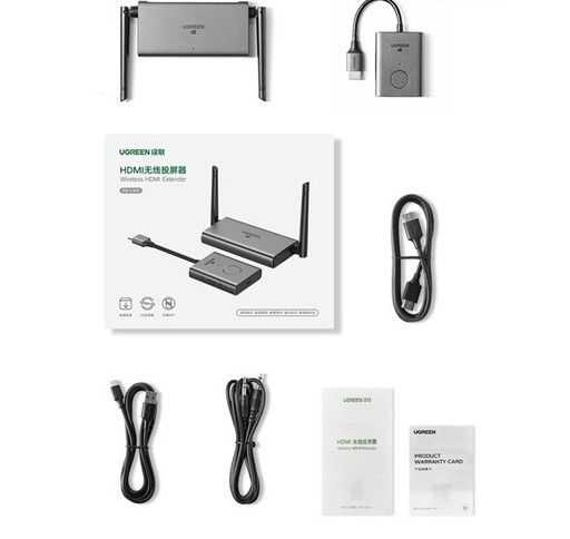 HDMI adapter with remote projector chipset ugreen receiver (50633) a