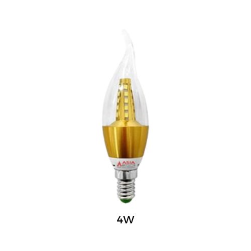 Đèn LED Tròn Trang Trí Kiểu Nến Đui E14, E27 ASIA [CHÍNH HÃNG]