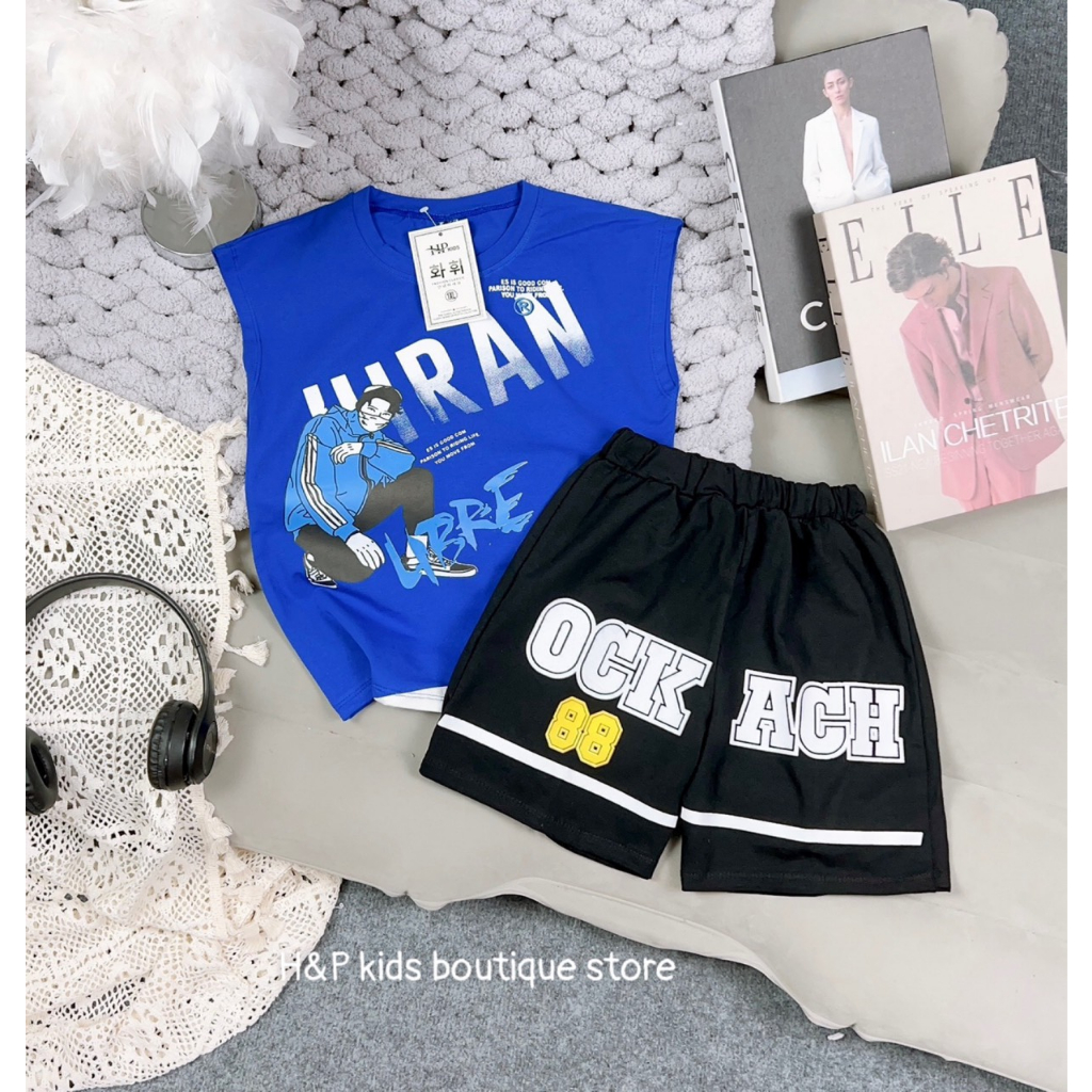 BỘ COTTON BÉ TRAI SIZE 18-30KG(88)