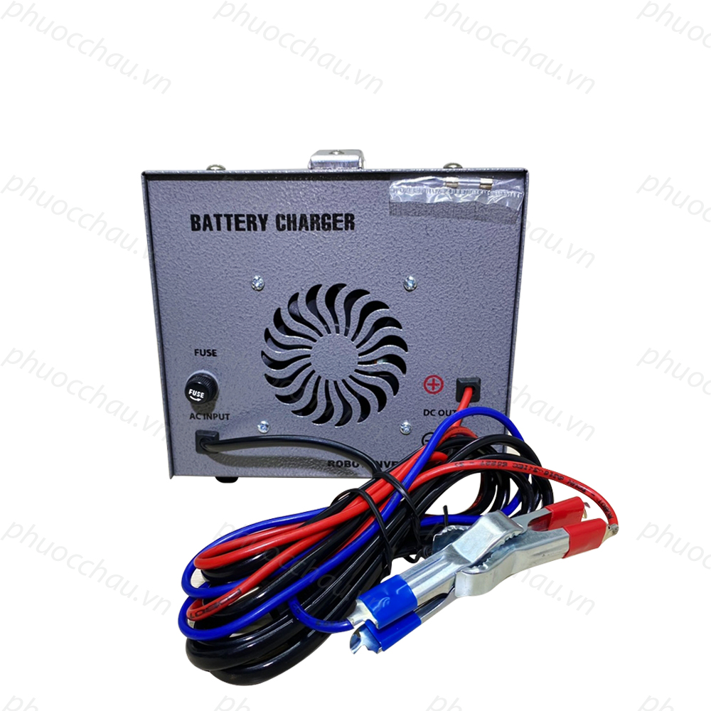 MÁY SẠC ẮC QUY ROBOT TĂNG GIẢM 20A (12V, DÂY ĐỒNG)