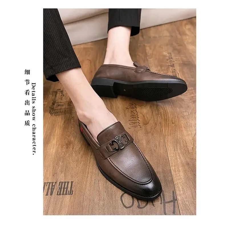 ✁☂♞  Giày Da Nam Phong Cách Vintage Công Sở Size 37-46