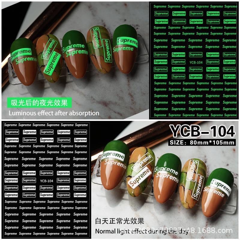 [HCM]STICKER DẠ QUANG PHÁT SÁNG TRONG ĐÊM