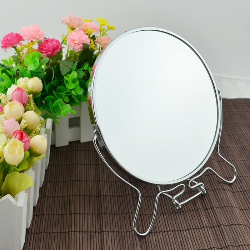 Gương trang điểm để bàn 360 độ ( 2 size, 1 mặt gương bình thường 1 mặt gương phóng đại) giá rẻ