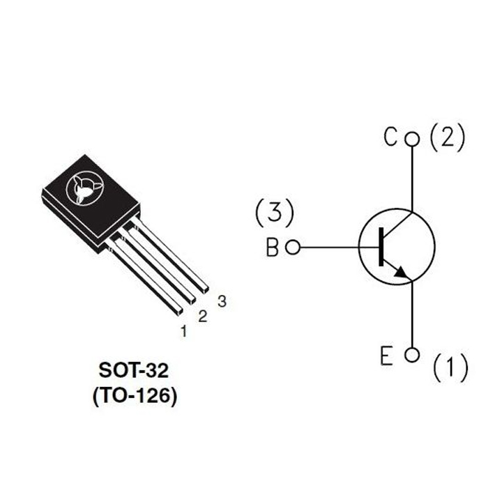 Transistor D882 TO-126 30V 3A NPN