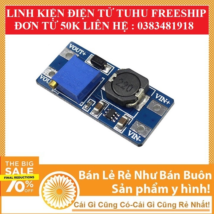 Module Tăng Áp BOOST DC-DC 2-24VDC 2A MT3608