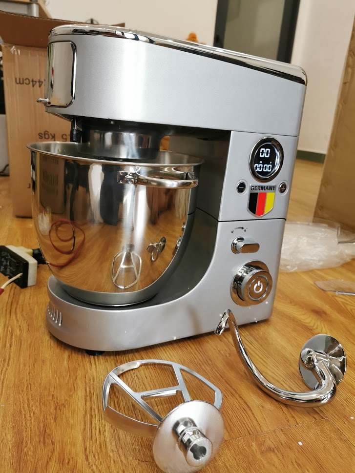 [Trả góp 0%]Máy nhào bột cao cấp kitchenlove âu 7L công suất 1500w hộp số kim loại thương hiệu ĐỨC