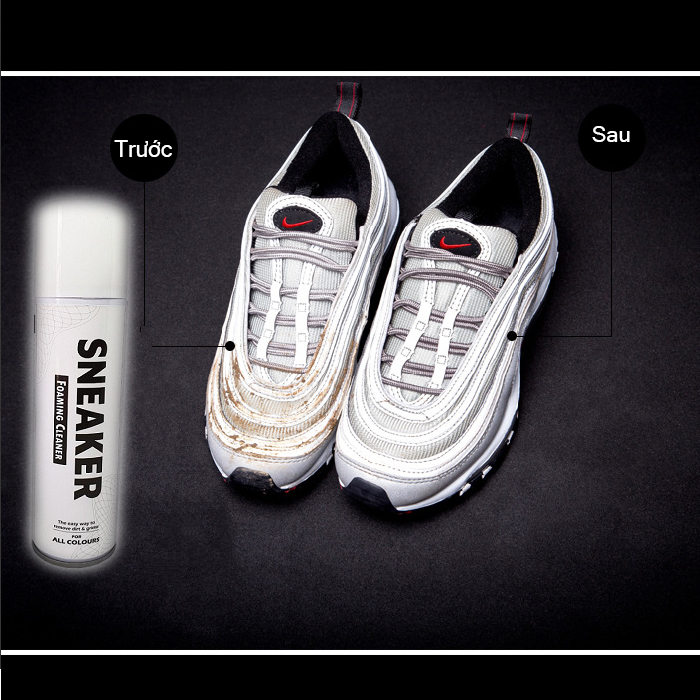 Chai xịt bọt làm sạch giày Sneaker Hando 300ml