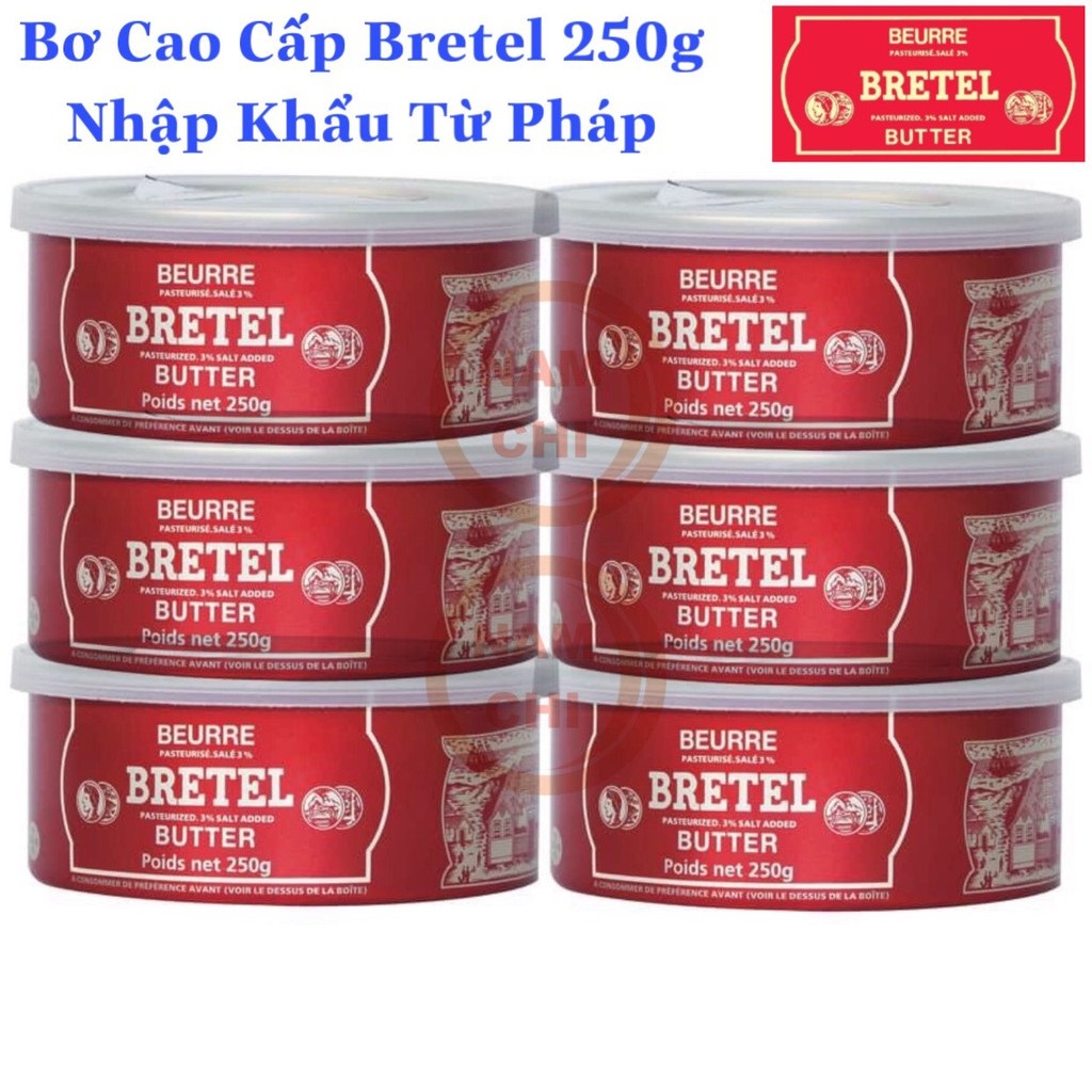 Bơ Pháp Bretel Pháp 250gr Bơ Đồng Tiền Beurre Pasteurise Sale 3% Bretel