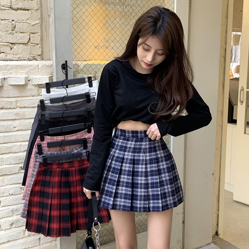 Chân váy nữ hoạ tiết caro