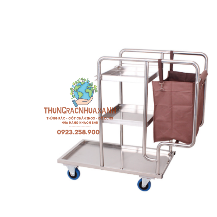 [HCM]XE DỌN VỆ SINH KHÁCH SẠN - XE ĐẨY PHỤC VỤ