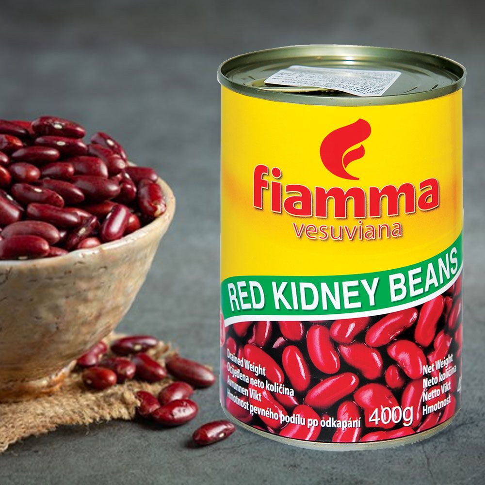Đậu đỏ Fiamma 400g - HSD 2026 Hộp Hơi Móp