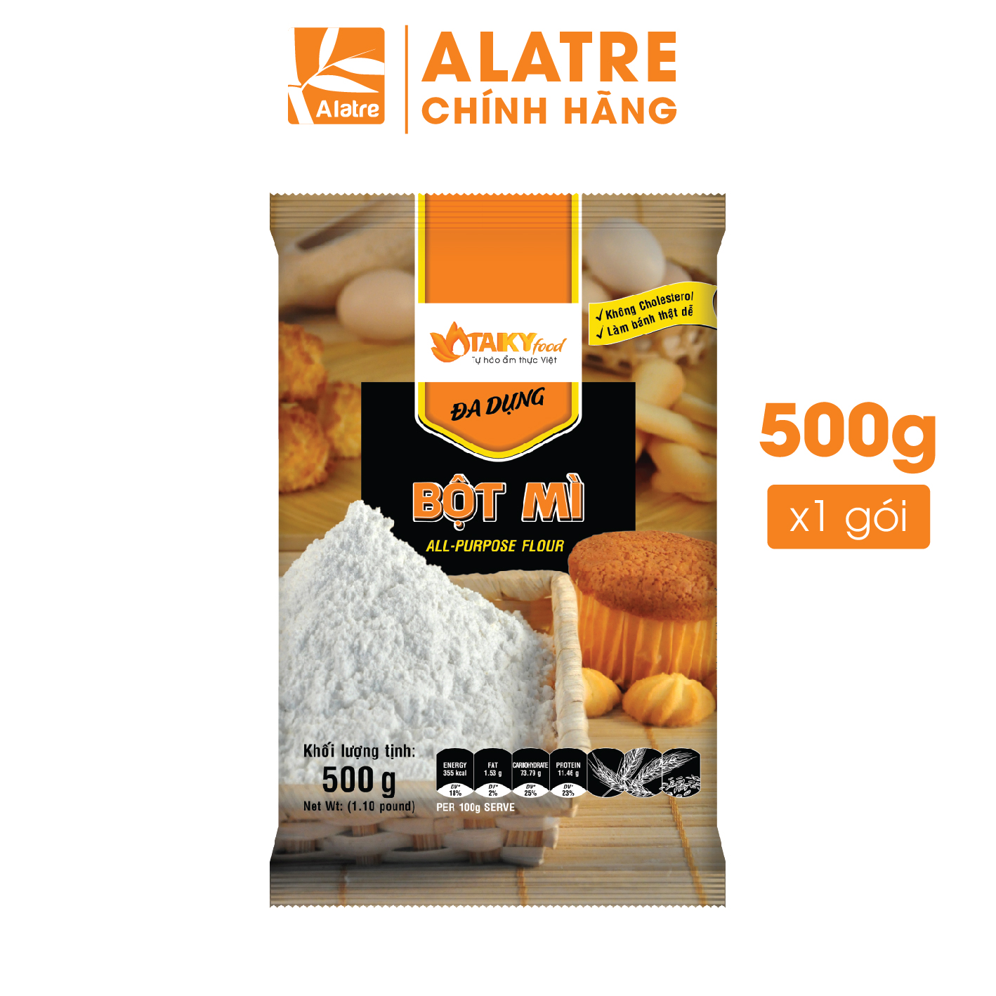 Bột mì đa dụng Tài Ký gói 500g