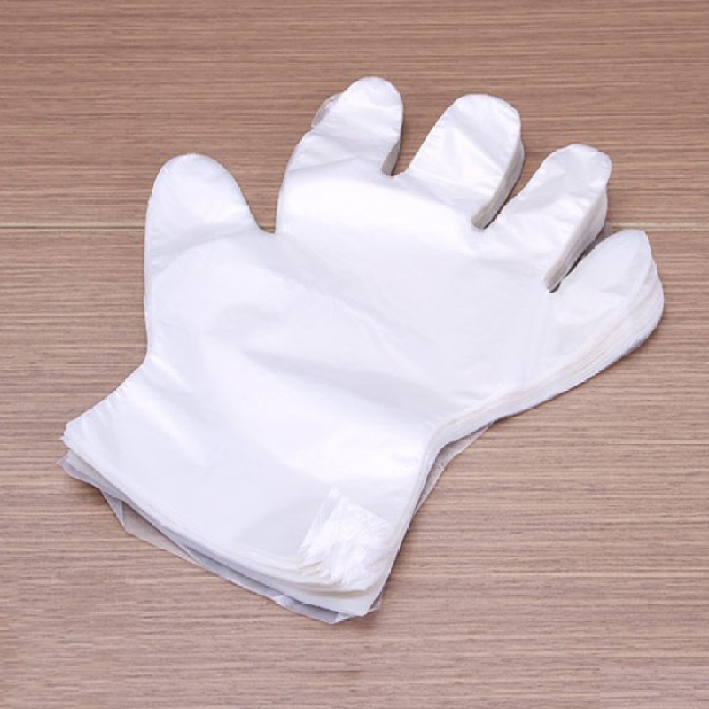 Bộ 50 cái găng tay nilon dùng 1 lần, găng tay bảo vệ tay, găng tay 1 lần, đồ dùng nhà cửa, Tuancua