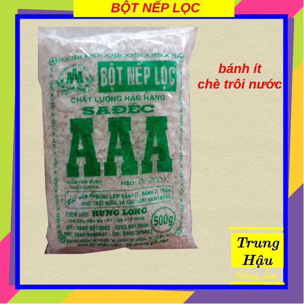 Bột nếp lọc SA ĐÉC (1 gói 500GR)
