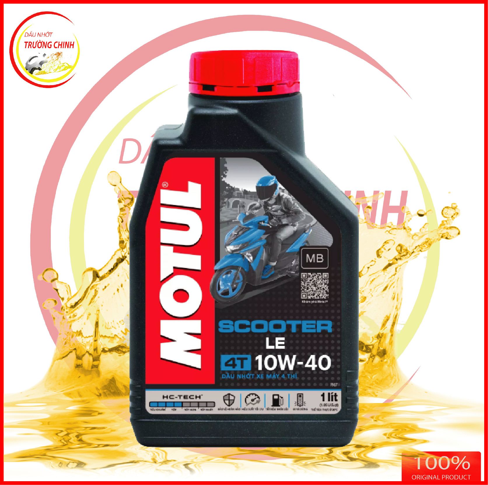 Nhớt Motul Scooter Le 10W40 dành cho xe ga