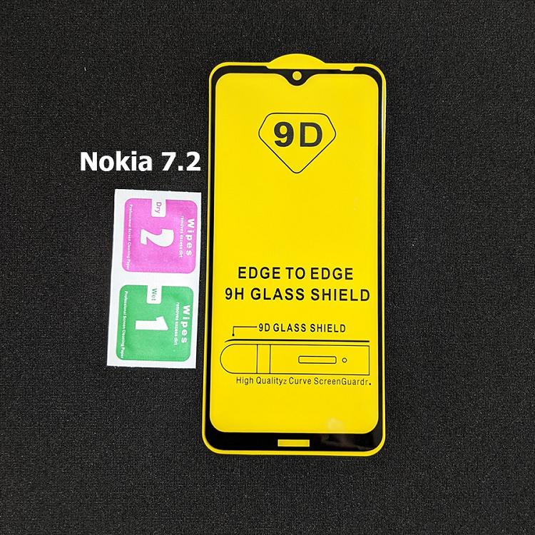 Combo kính cường lực full màn hình ốp lưng dẻo Nokia 7.2