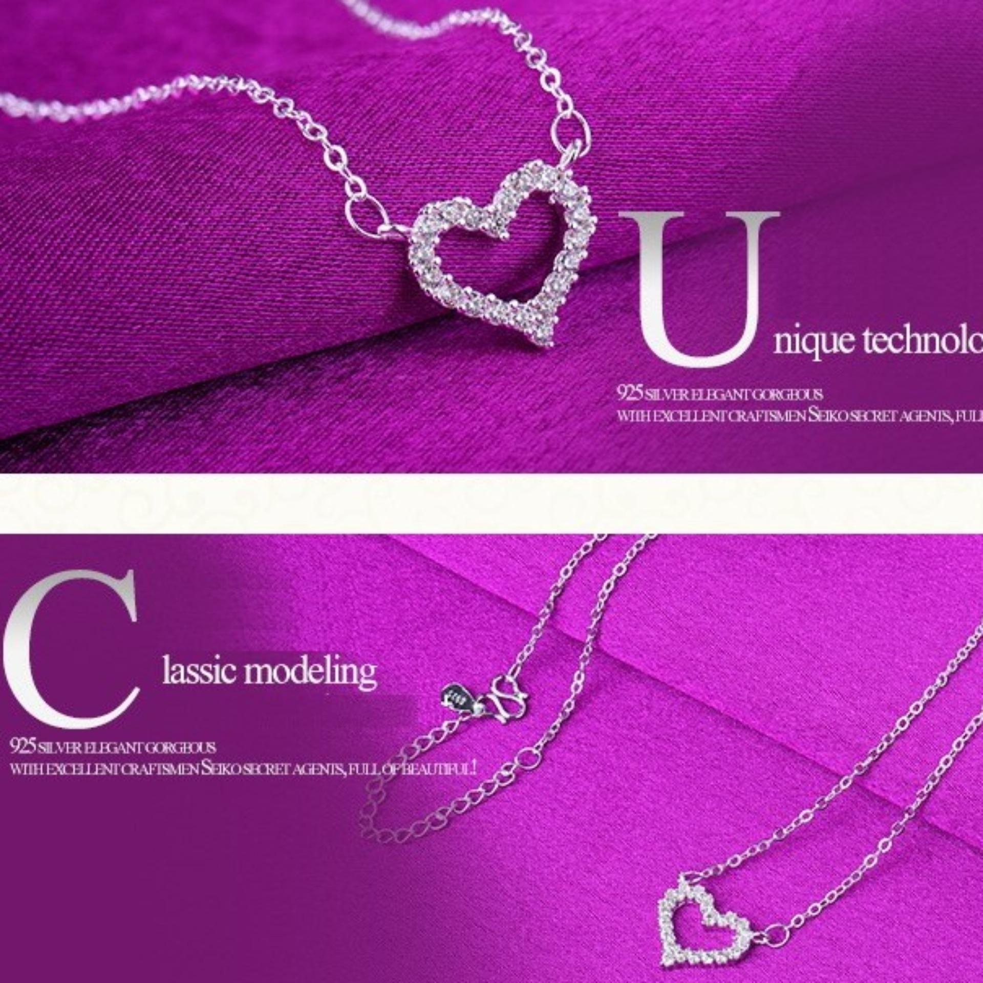 [HCM]Dây Chuyền Mặt Trái Tim Đính Đá DCG6