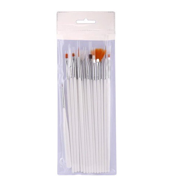 Bộ cọ vẽ cọ bản 3d vẽ gel... 15 cọ đầy đủ các đầu cọ như cọ râu cọ đắp móng cọ bản