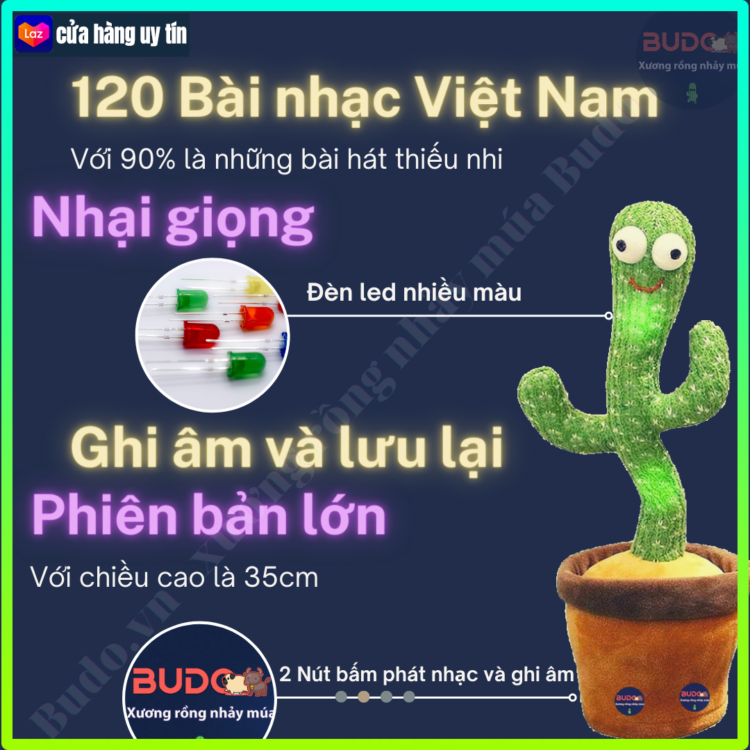 Xương Rồng Nhảy Múa, Biết Nói, Nhại Tiếng, Cây Xương rồng nhảy múa, Phát Nhạc