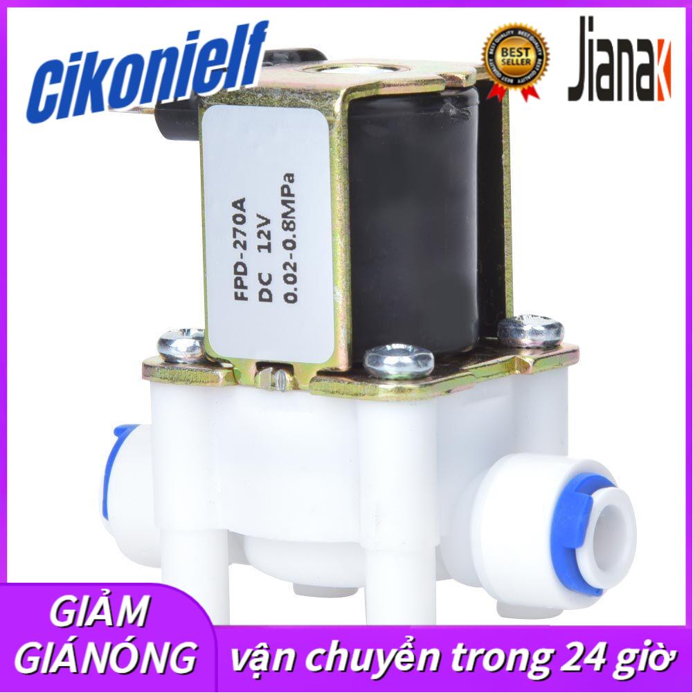Electric Water Valve 12V DC Solenoid Valve G1/4in Hose Connection RO Controller
