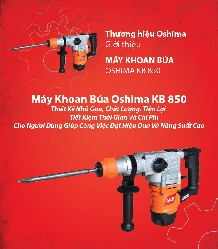 MÁY KHOAN BÚA OSHIMA KB-850 búa