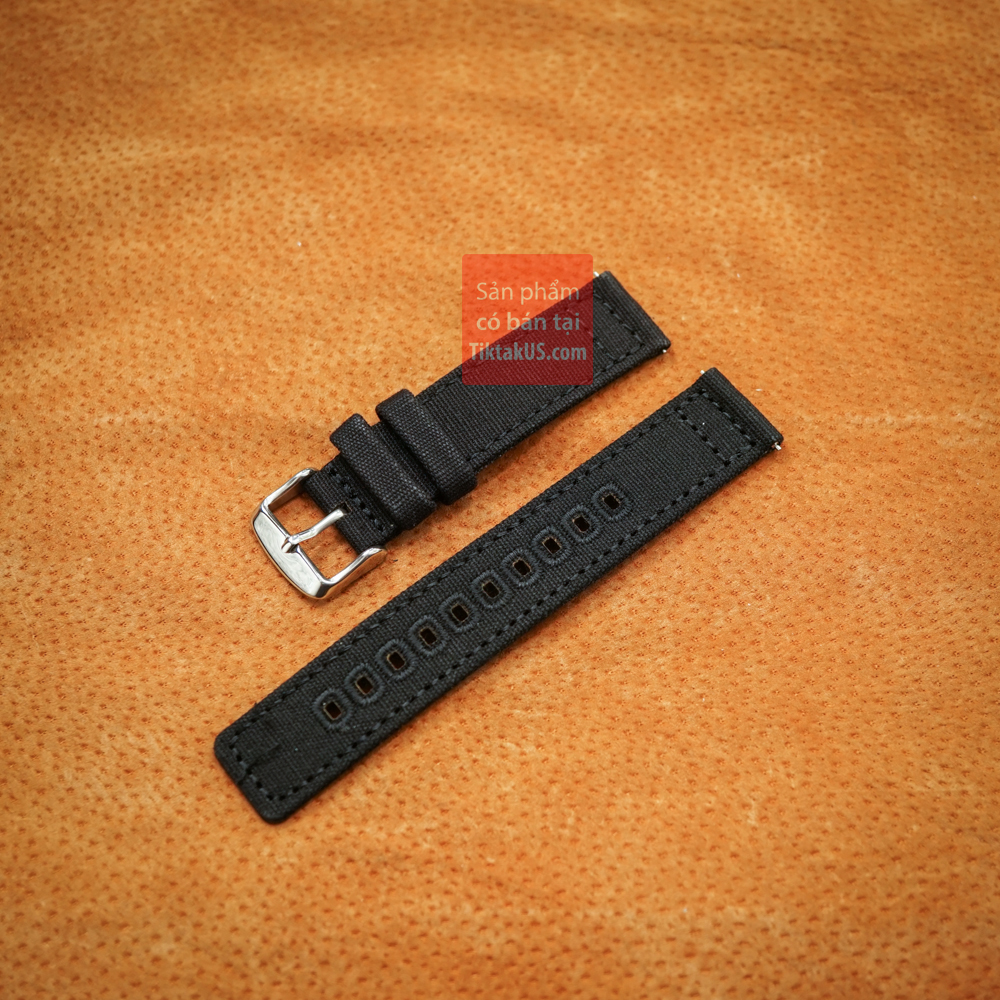 [HCM]Dây đồng hồ chốt thông minh vải dù Quick Release - size 18mm
