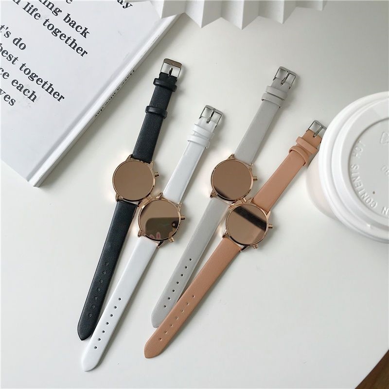 Led mirror girl watches ins junior high pupil boy han edition contracted