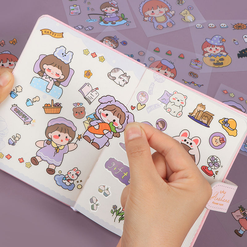 Sét 20 tờ sticker dán trang trí không trùng hình- trang trí sách vở - phụ kiện bình nước đồ dùng cá nhân