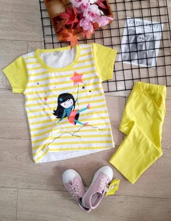 Bộ Thun lửng Cotton 4chiều Bé Gái Size Đại (22-40kg)