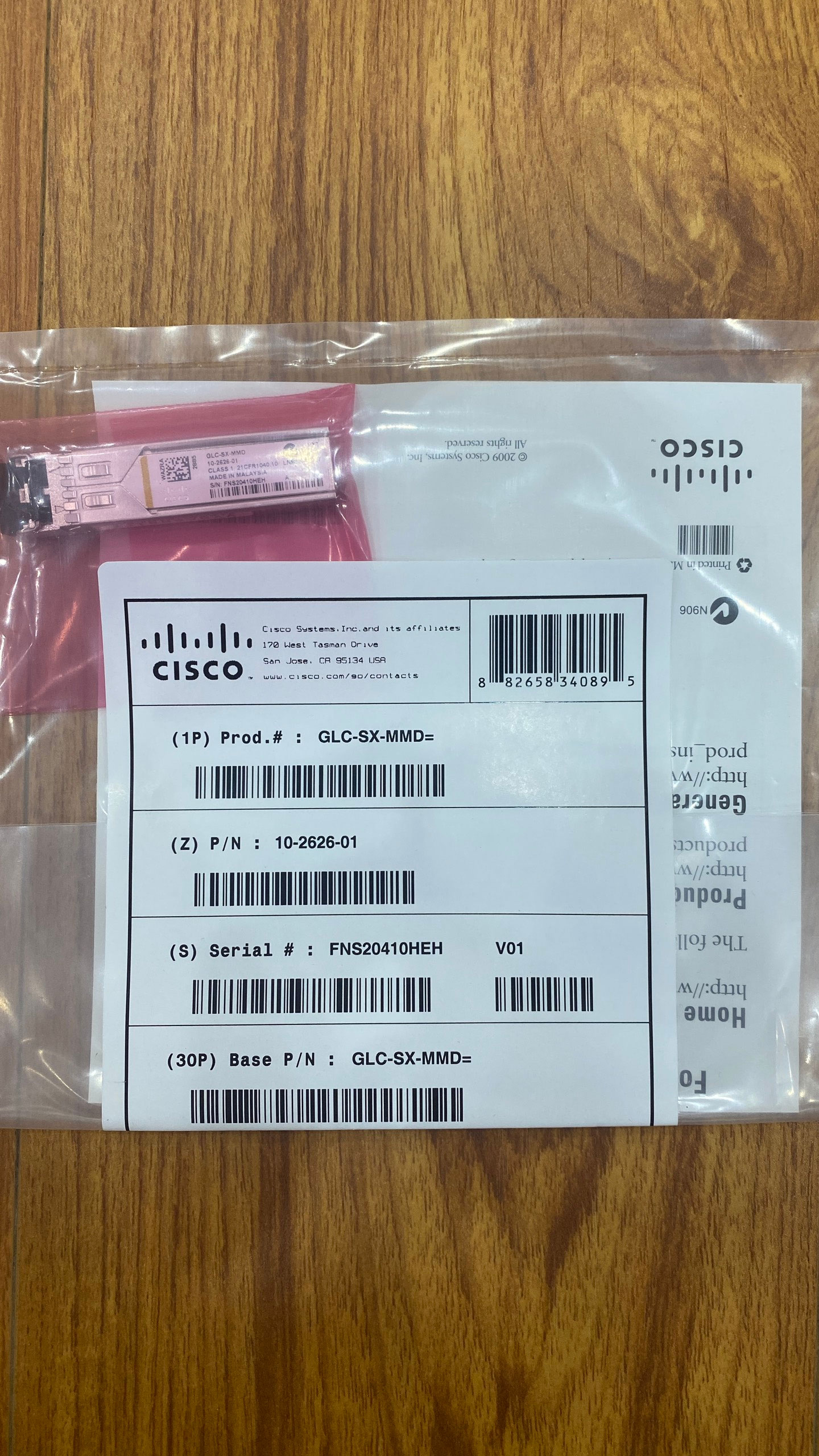 Module quang CISCO GLC-SX-MMD Multimode bước sóng 850nm