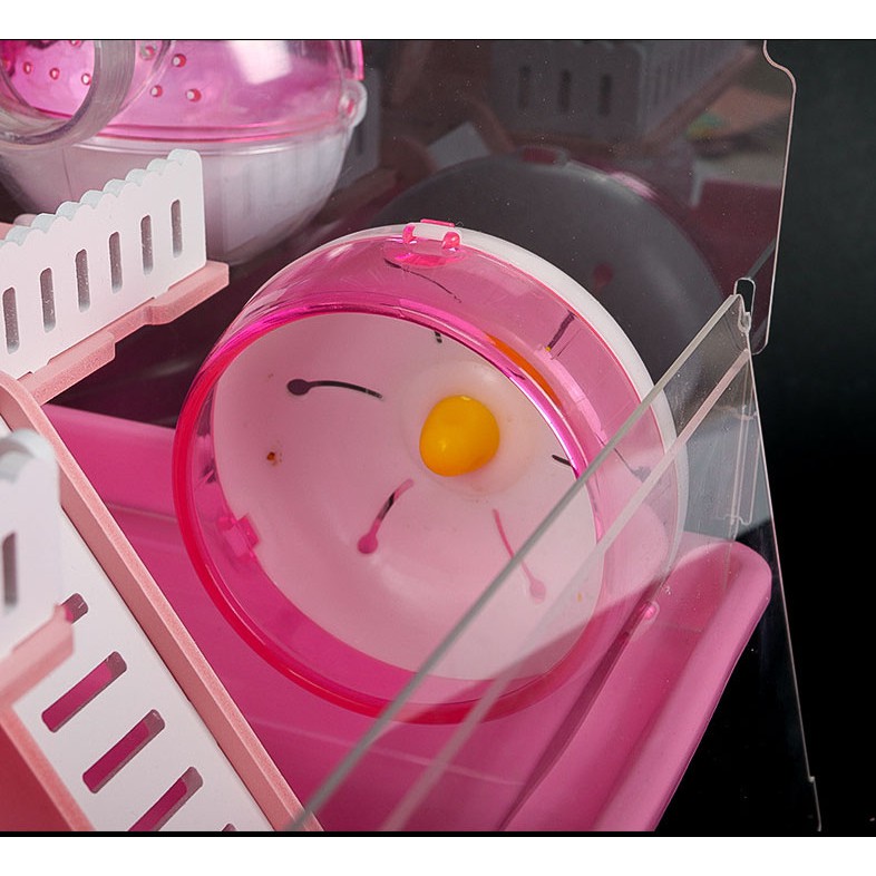 [Hoàn tiền 10%]Lồng hamster biệt thự 2 tầng full đồ mica