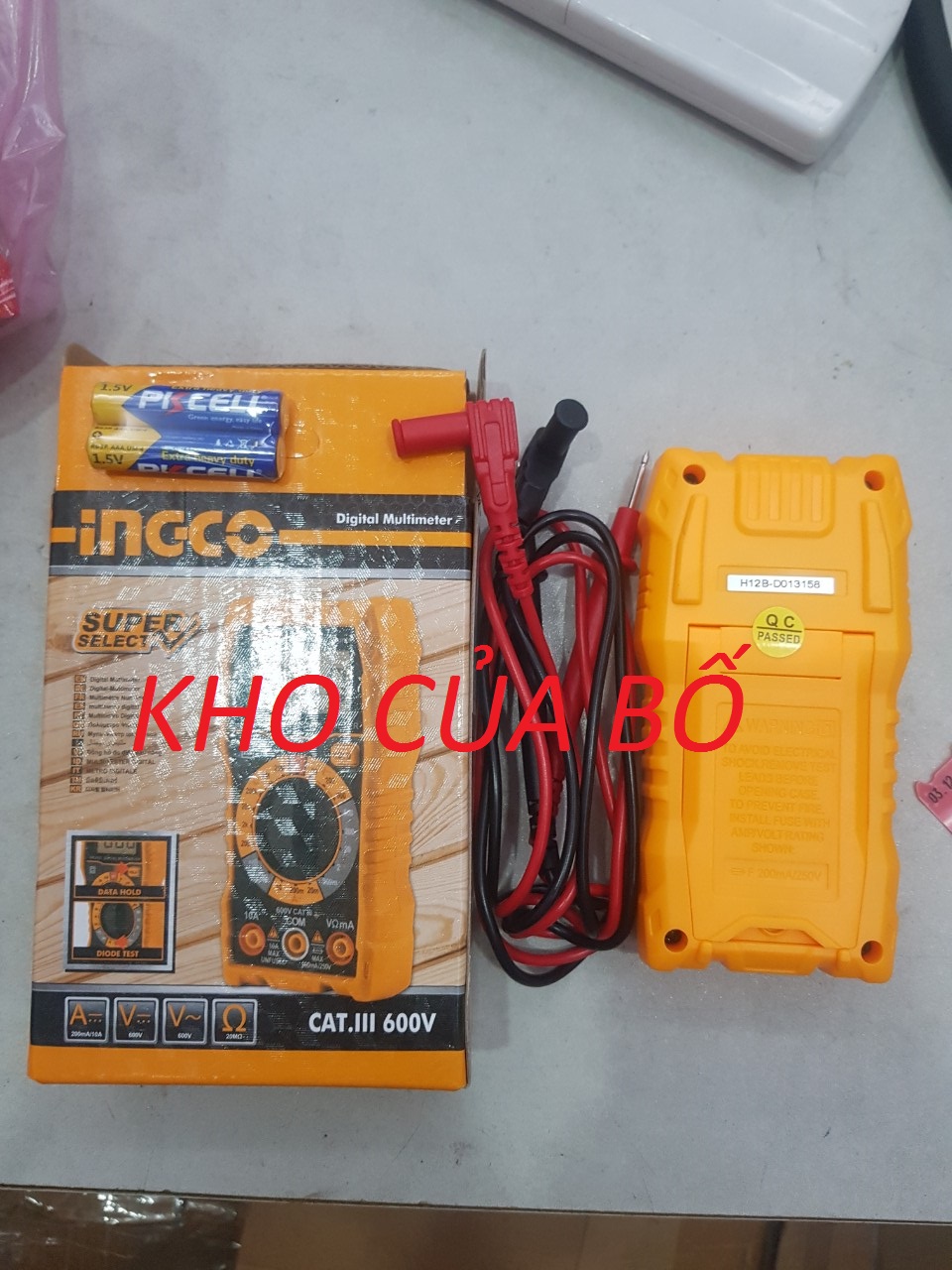 Đồng hồ đo điện vạn năng (2000 số đếm) ingco DM2002