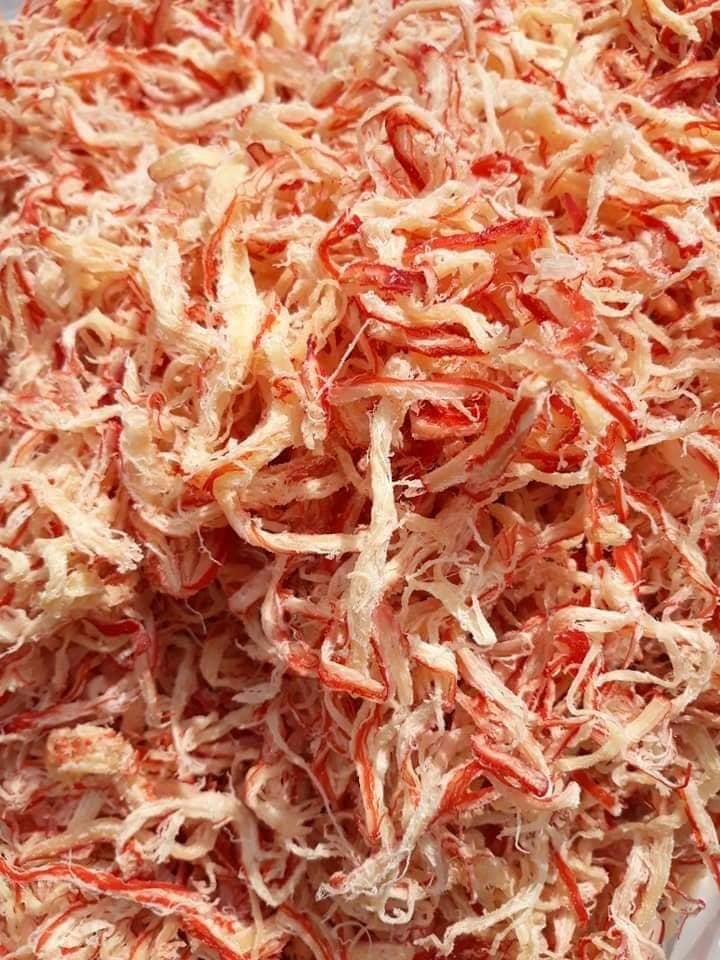 [HCM]Mực Xé Sợi Hấp Nước Dừa Thơm Ngọt Túi 100gr