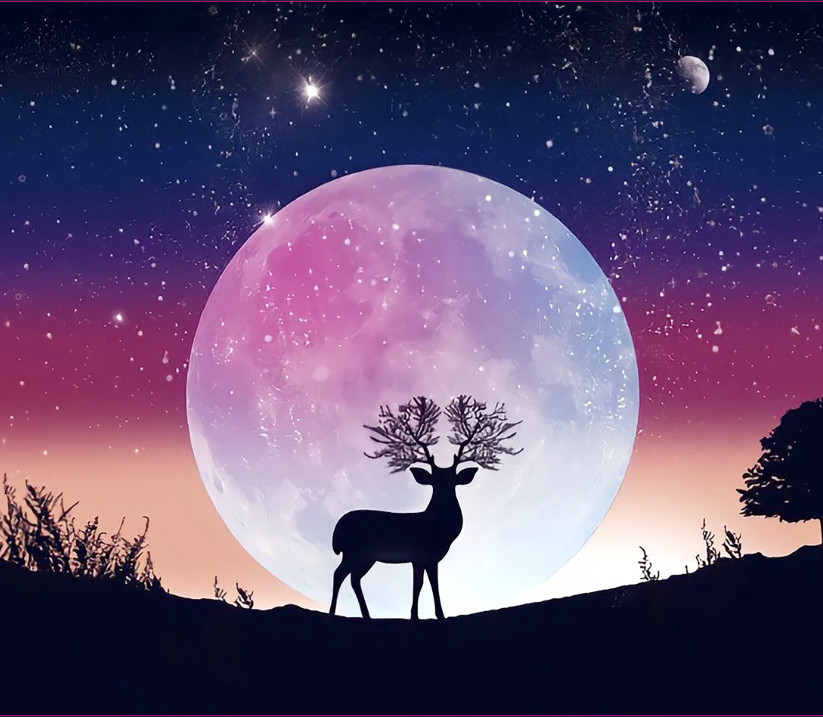 [Tặng đèn nháy+móc treo] Tranh vải decor phòng ngủ, thảm treo tường kích thước 1m3x1m5