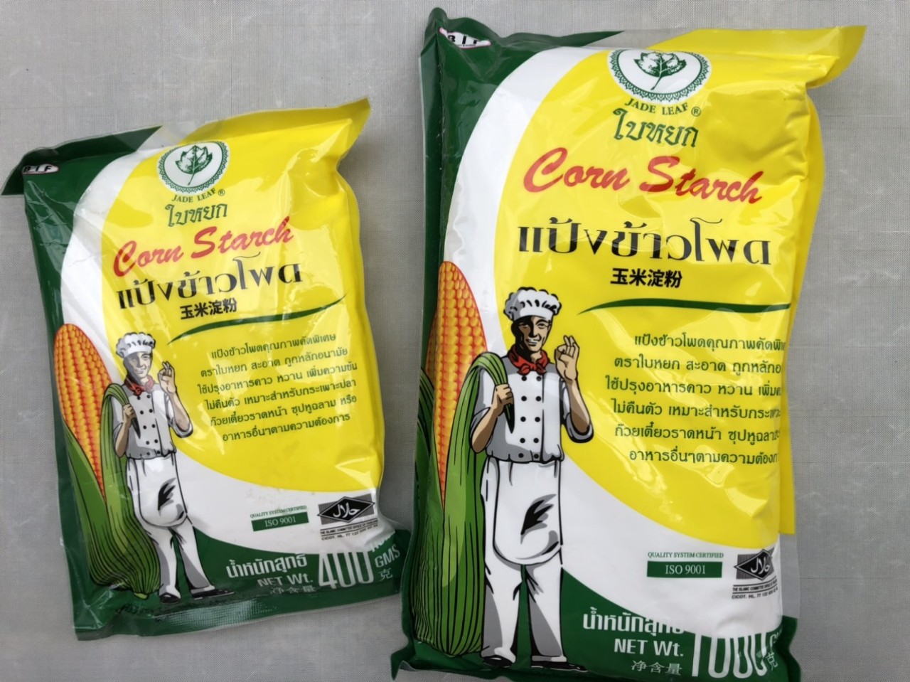 Tinh Bột bắp Thái Lan (400gram) và tinh bột bắp Tài ký 150gr