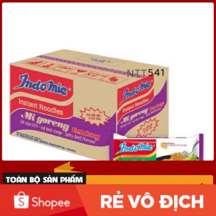 Thùng mì xào khô indomie i 4 vị i 20 gói