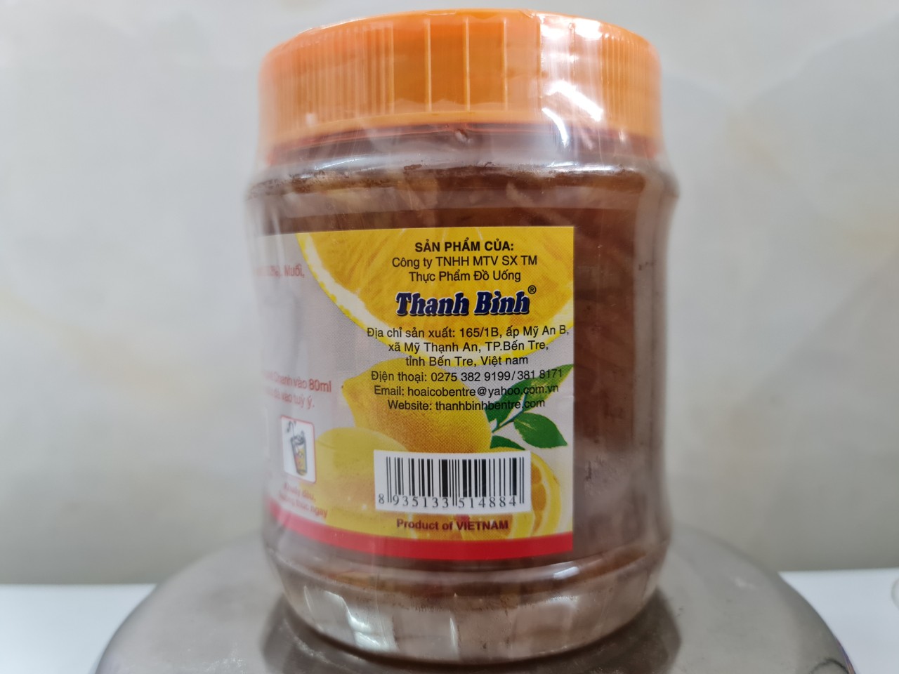 [Hủ nhựa 900g] CHANH XÍ MUỘI (Pha thức uống giải khát) [VN] THANH BÌNH Apricot Lemon