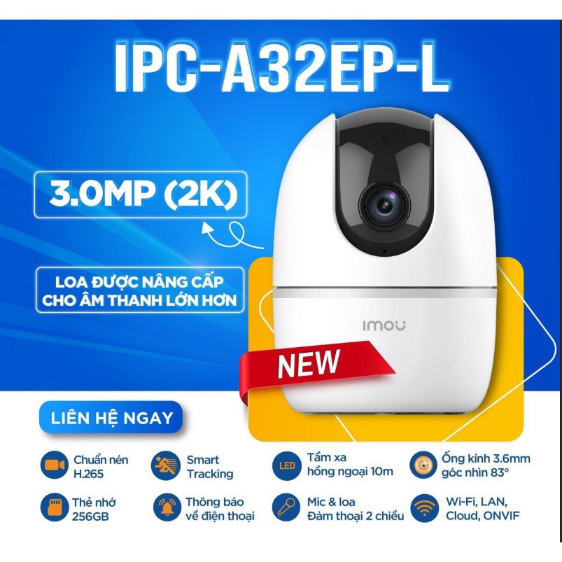 Camera IMOU A52P 5.0MP hoặc A32EP 3.0MP, Fullbox nguyên seal