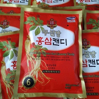 ComBo 5 Gói Kẹo Hồng Sâm Không Đường 200gram