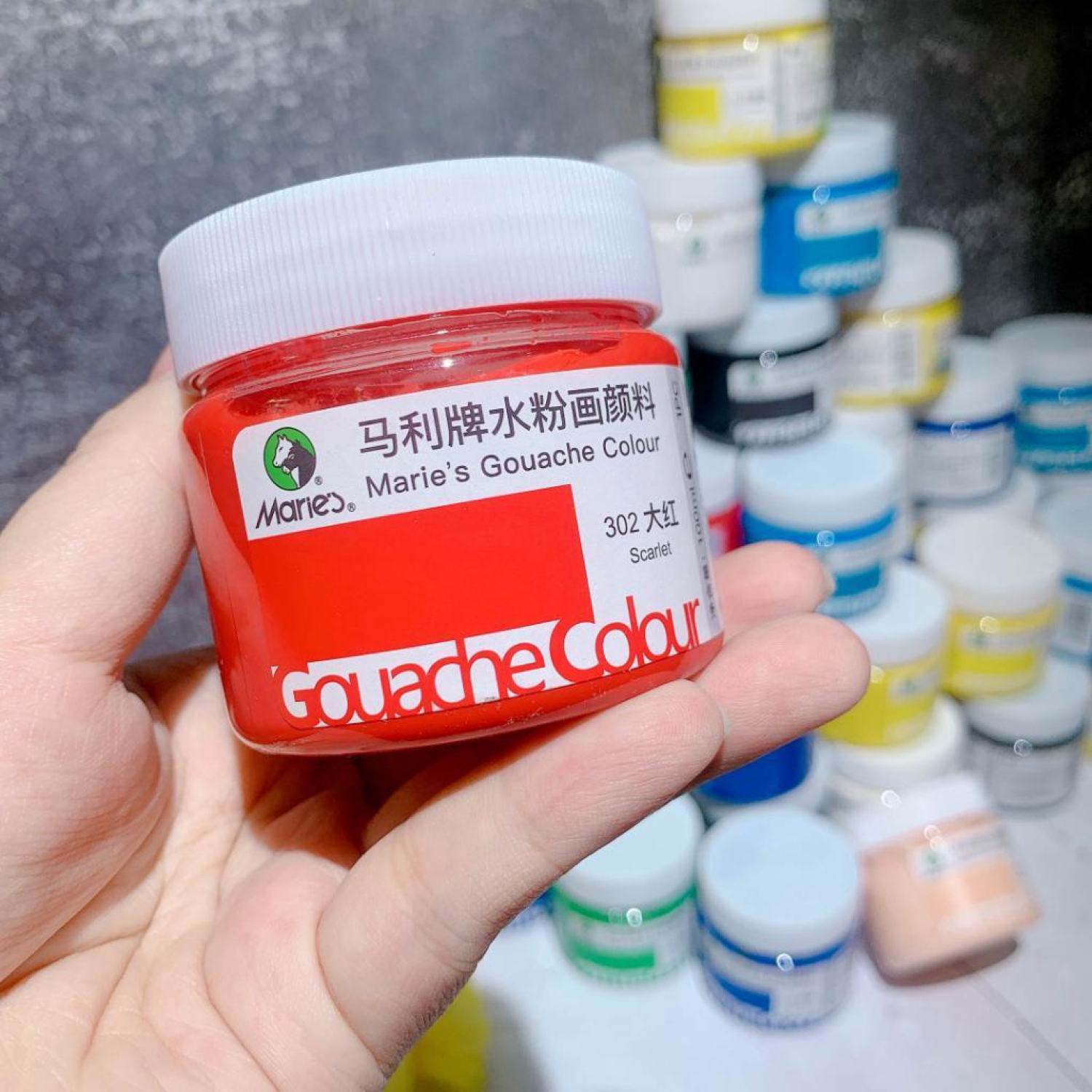 Màu Gouache Marie's - Lọ 100ml - Màu Wat , Màu Bột Pha Sẵn